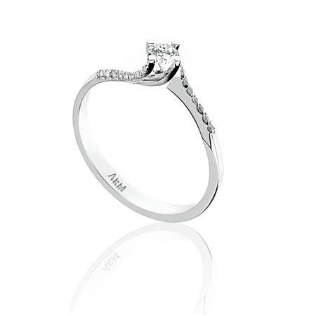 Tektaş Pırlanta Yüzük H renk Toplam 0.19 Karat