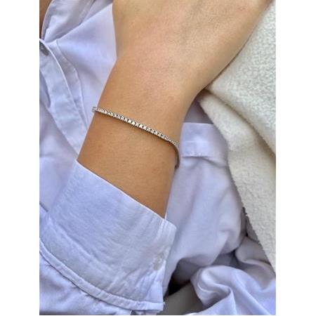 Pırlanta Su Yolu Bileklik Yarım 0.62 Karat