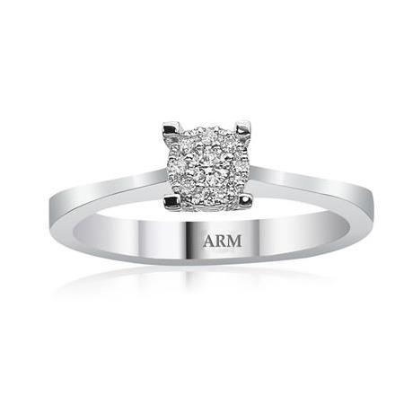 Pırlanta Coronet Yüzük Tektaş Görünümlü 0.35 Karat