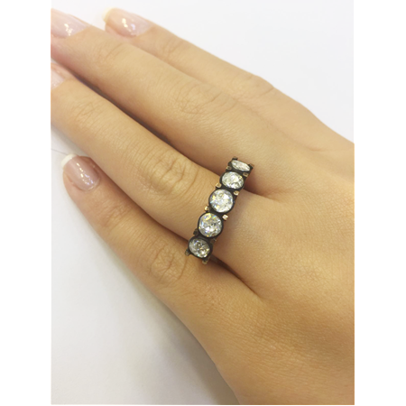 5 Taş Elmas Yüzük 1.40 Karat