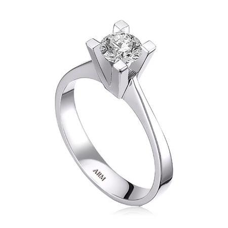 Tektaş Pırlanta Yüzük D Renk 0.54 Karat GIA Sertifikalı