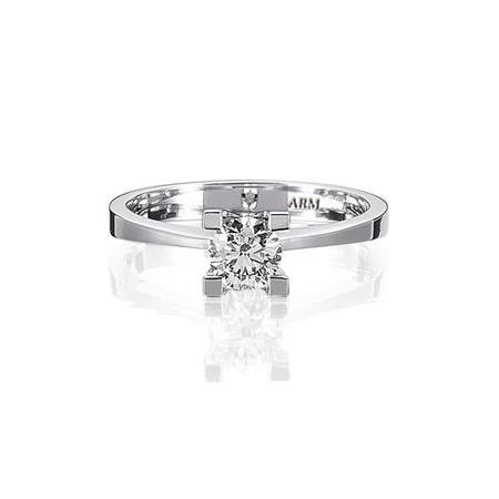 Tektaş Pırlanta Yüzük F Renk 0.50 Karat GIA Sertifikalı