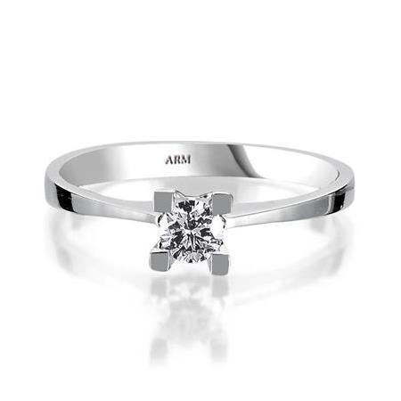 Pırlanta Tektaş Yüzük I Renk 0.20 Karat HRD Sertifikalı