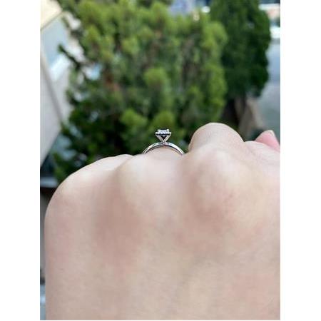 Prenses Tektaş Pırlanta Yüzük G Renk 0.25 Karat