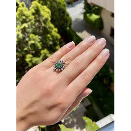 Elmas Yüzük Zümrüt Emerald