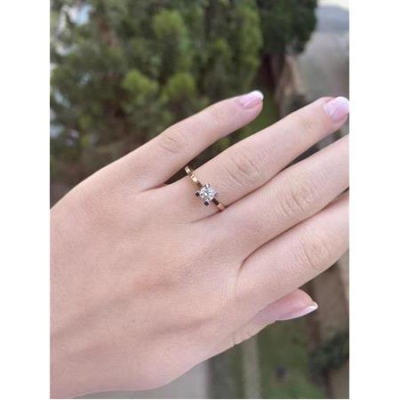 Tektaş Pırlanta Yüzük H Renk 0.30  Karat