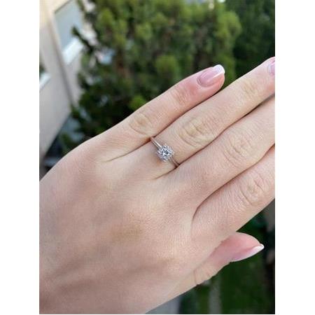 Prenses Tektaş Pırlanta Yüzük G Renk 0.25 Karat