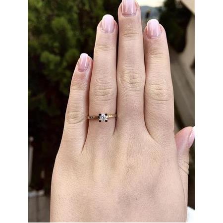 Tektaş Pırlanta Yüzük H Renk 0.16  Karat