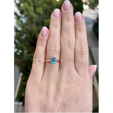 Blue Mavi Topaz Yüzük