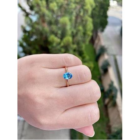 Blue Mavi Topaz Yüzük