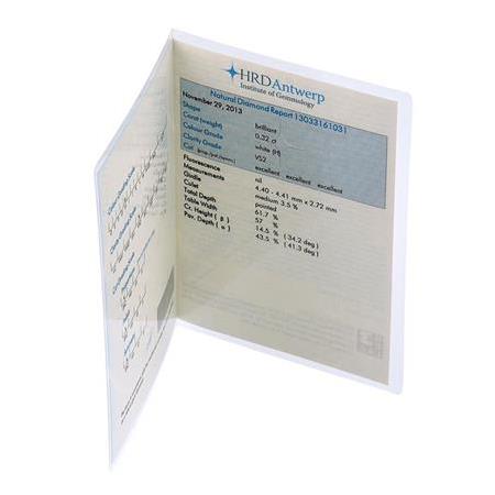 Tektaş Pırlanta Yüzük F Renk 0.53 Karat Hrd Sertifikalı