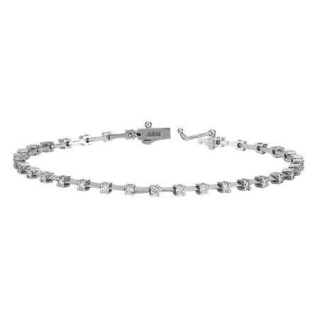 Pırlanta Su Yolu Bileklik 0.77 Karat