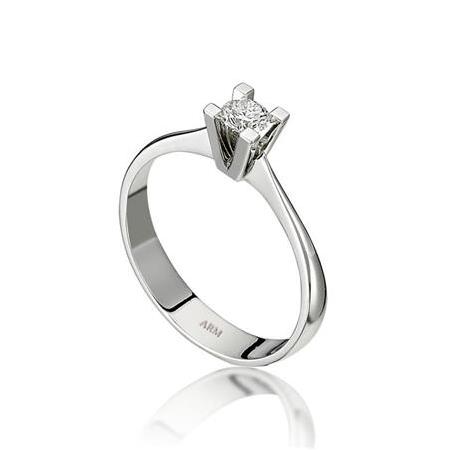 Pırlanta Tektaş Yüzük H Renk 0.25 Karat HRD Sertifikalı