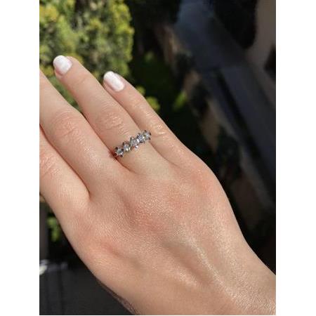 5 Taş Pırlanta Yüzük H Renk 0.30 Karat