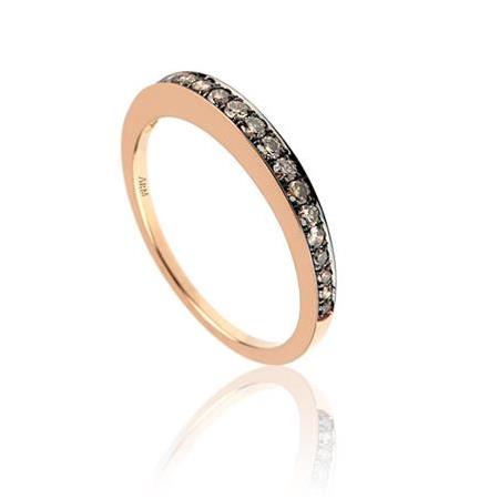 Pırlanta Yarım Tur Alyans Yüzük 0.25 Karat