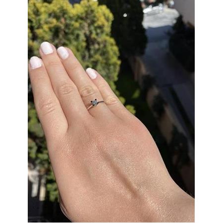 Tektaş Pırlanta Yüzük G Renk 0.15 Karat